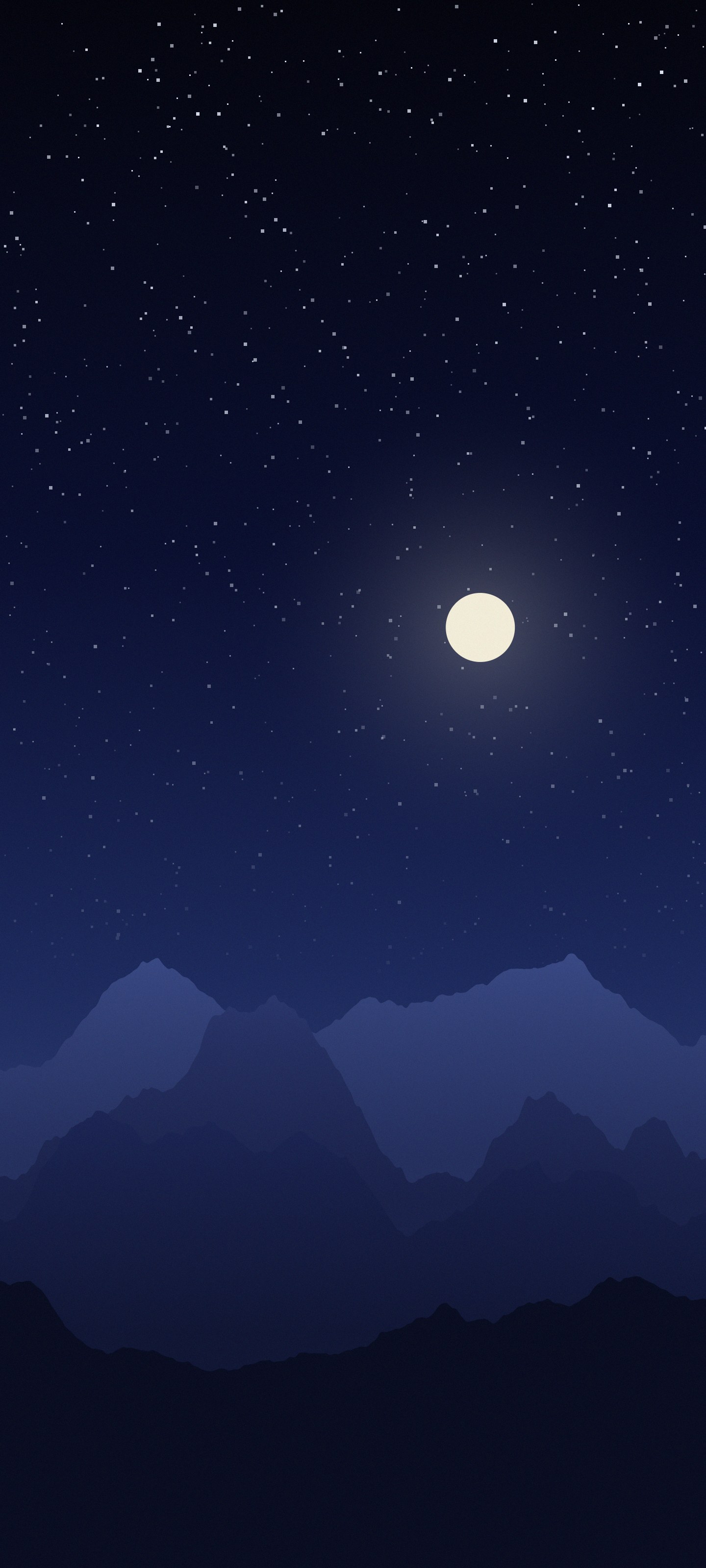 Minimal Mountains – Night